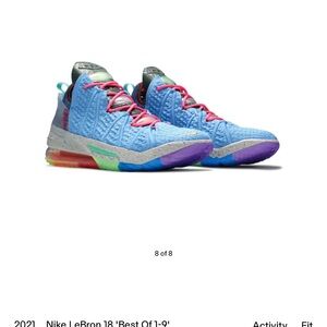 Nike LeBron 18 Multicolor Sneakers